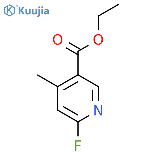 Ethyl 6-fluoro-4-methylnicotinate structure