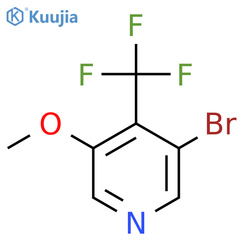 3-Bromo-5-methoxy-4-(trifluoromethyl)pyridine structure