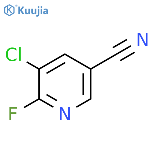 3-Pyridinecarbonitrile, 5-chloro-6-fluoro- structure
