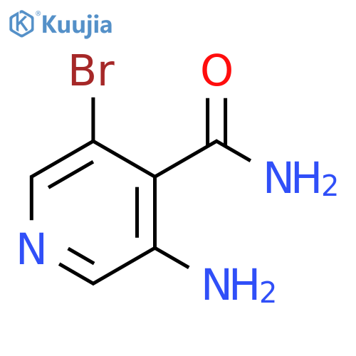 3-amino-5-bromo-pyridine-4-carboxamide structure