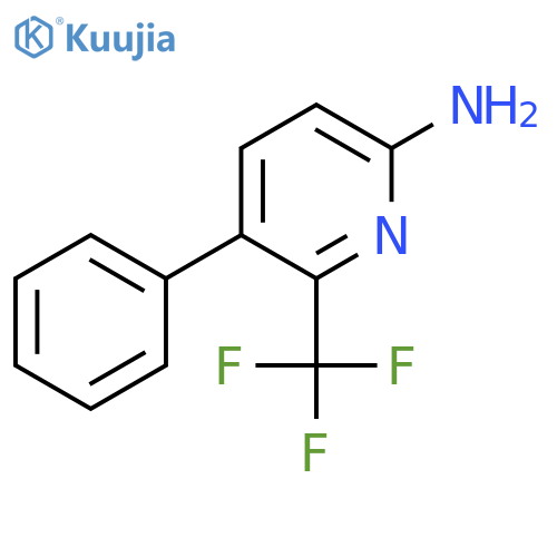 5-Phenyl-6-(trifluoromethyl)-2-pyridinamine structure