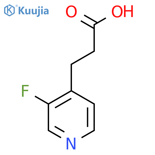 3-(3-FLuoropyridin-4-yl)propanoic acid structure