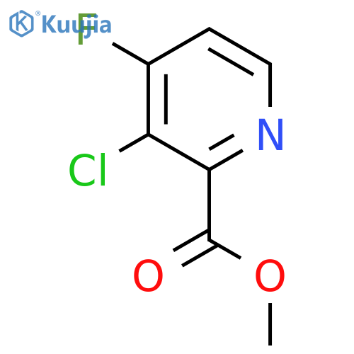 Methyl 3-chloro-4-fluoropicolinate structure