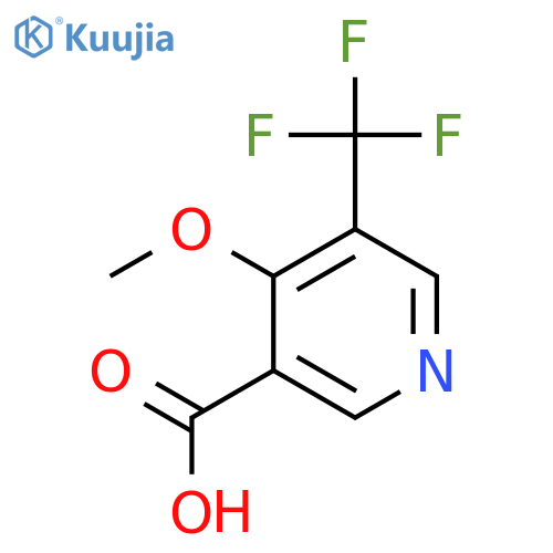 4-Methoxy-5-(trifluoromethyl)nicotinic acid structure