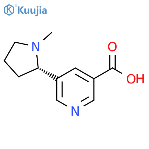 5-(2S)-1-Methyl-2-pyrrolidinyl-3-pyridinecarboxylic Acid structure
