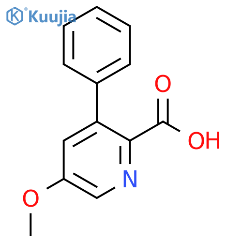 5-Methoxy-3-phenylpicolinic acid structure