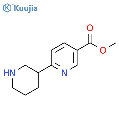 methyl 6-(piperidin-3-yl)pyridine-3-carboxylate structure