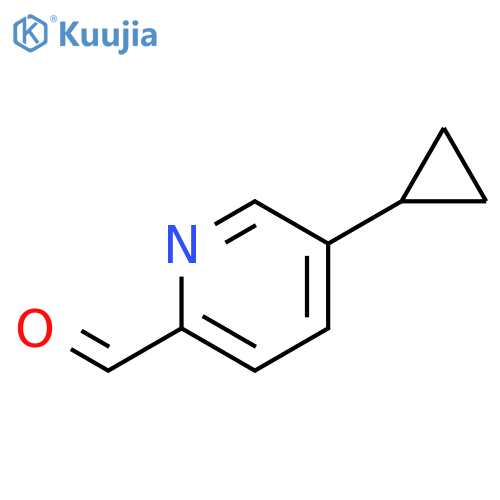 5-cyclopropylpyridine-2-carbaldehyde structure