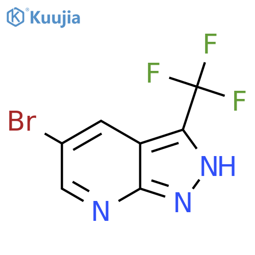 5-Bromo-3-(trifluoromethyl)-1H-pyrazolo[3,4-b]pyridine structure