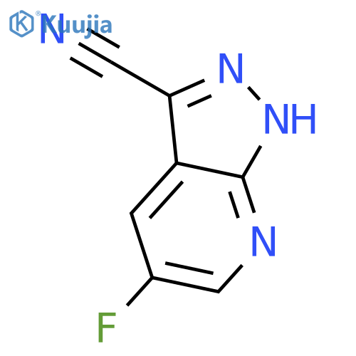 5-Fluoro-1H-pyrazolo[3,4-b]pyridine-3-carbonitrile structure