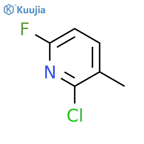 2-Chloro-6-fluoro-3-methylpyridine structure