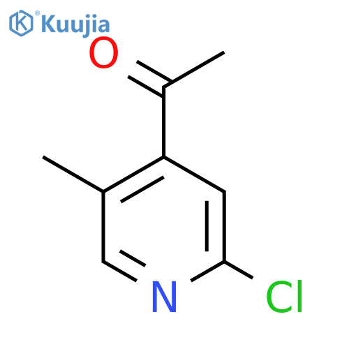 1-(2-Chloro-5-methylpyridin-4-YL)ethanone structure