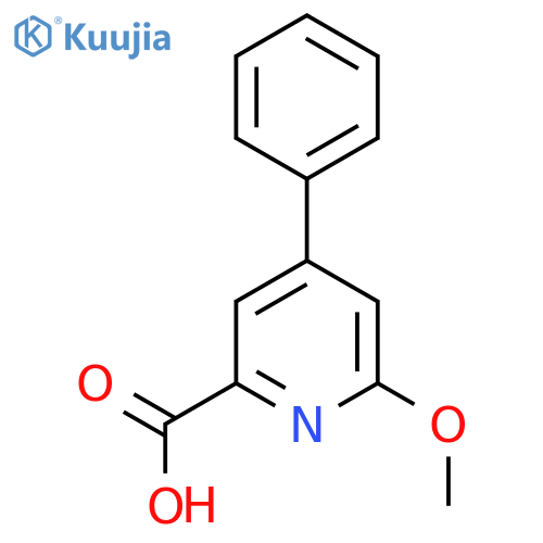 6-Methoxy-4-phenylpicolinic acid structure