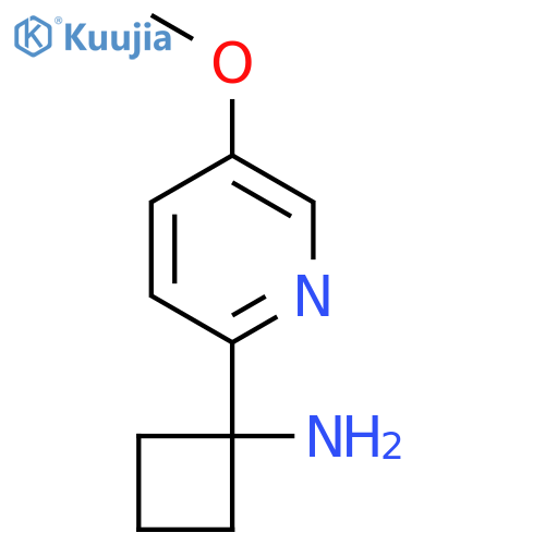 1-(5-methoxypyridin-2-yl)cyclobutan-1-amine structure