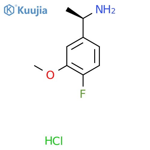 (R)-1-(4-Fluoro-3-methoxyphenyl)ethanamine hydrochloride structure