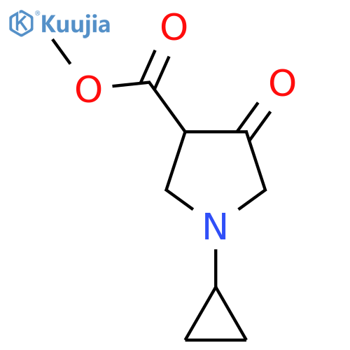 Methyl 1-cyclopropyl-4-oxopyrrolidine-3-carboxylate structure