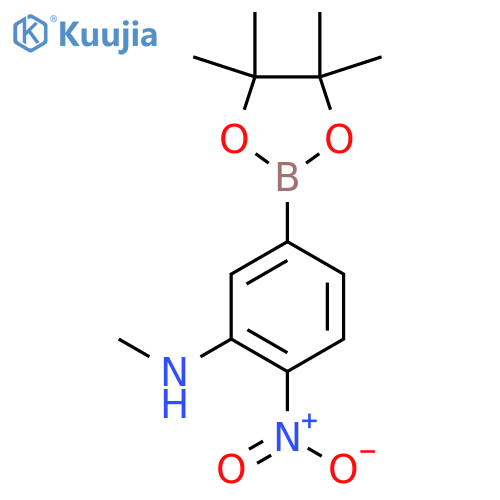 N-Methyl-2-nitro-5-(4,4,5,5-tetramethyl-1,3,2-dioxaborolan-2-yl)benzenamine structure