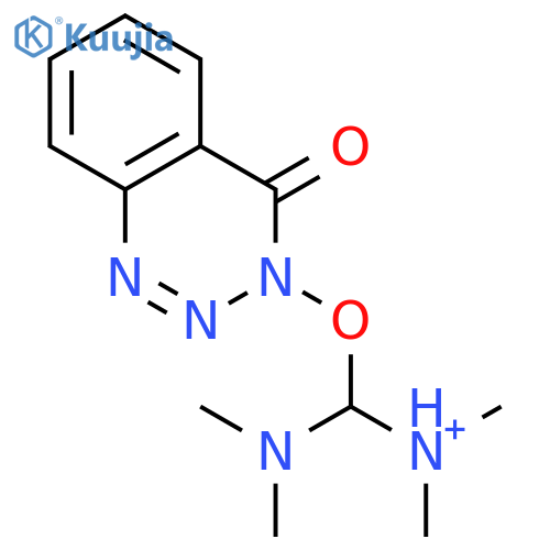 Methanaminium,1-(dimethylamino)-N,N-dimethyl-1-[(4-oxo-1,2,3-benzotriazin-3(4H)-yl)oxy]- structure