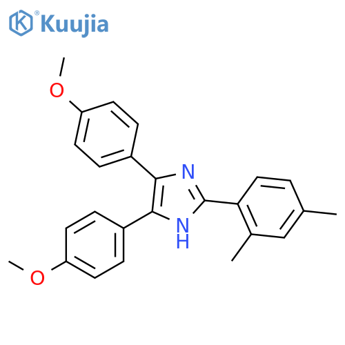 1H-Imidazole,2-(2,4-dimethylphenyl)-4,5-bis(4-methoxyphenyl)- structure