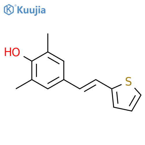 Phenol,2,6-dimethyl-4-[2-(2-thienyl)ethenyl]- structure