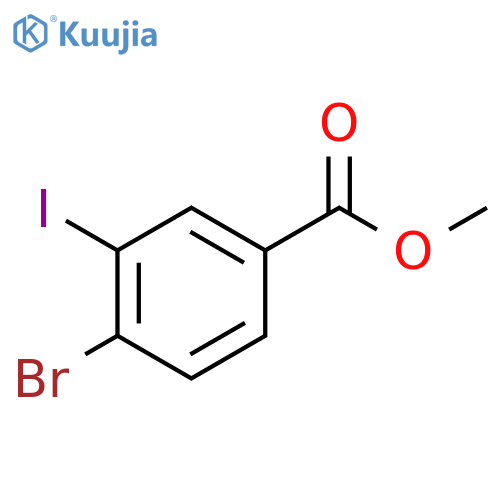 Methyl 4-bromo-3-iodobenzoate structure