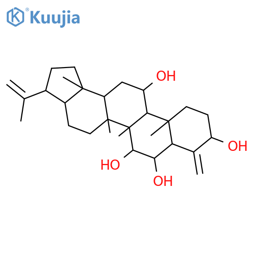 (3R,5aR,5bR,6R,7S,9S,11aR,12R,13bS)-icosahydro-5a,5b,11a,13b-tetramethyl-8-methylidene-3-(prop-1-en-2-yl)-1H-cyclopenta[a]chrysene-6,7,9,12-tetrol structure