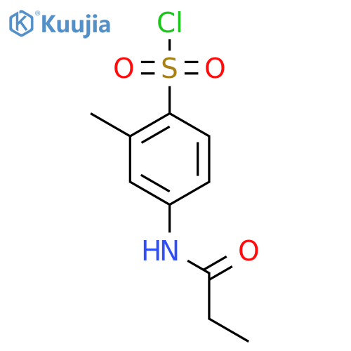 2-Methyl-4-propanamidobenzene-1-sulfonyl chloride structure