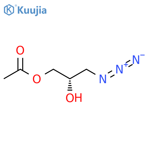 1,2-Propanediol, 3-azido-, 1-acetate, (S)- structure