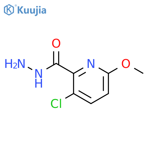 3-Chloro-6-methoxypyridine-2-carbohydrazide structure