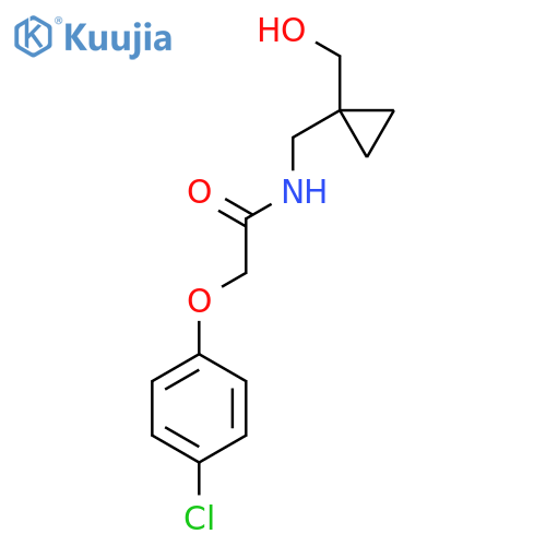 2-(4-chlorophenoxy)-N-{1-(hydroxymethyl)cyclopropylmethyl}acetamide structure