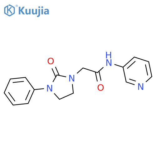 2-(2-oxo-3-phenylimidazolidin-1-yl)-N-(pyridin-3-yl)acetamide structure