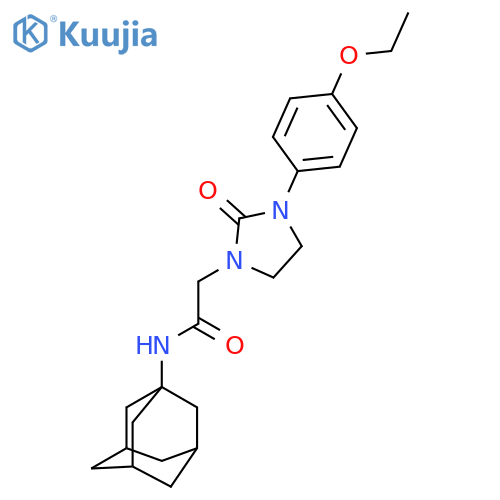 N-(adamantan-1-yl)-2-3-(4-ethoxyphenyl)-2-oxoimidazolidin-1-ylacetamide structure