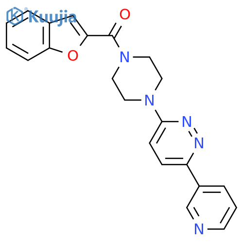 3-4-(1-benzofuran-2-carbonyl)piperazin-1-yl-6-(pyridin-3-yl)pyridazine structure