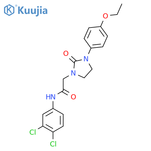 N-(3,4-dichlorophenyl)-2-3-(4-ethoxyphenyl)-2-oxoimidazolidin-1-ylacetamide structure