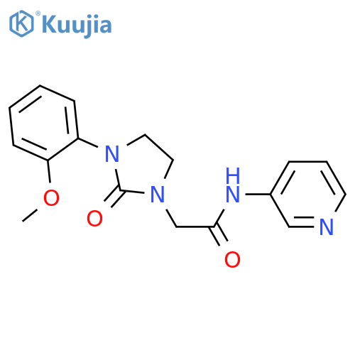 2-3-(2-methoxyphenyl)-2-oxoimidazolidin-1-yl-N-(pyridin-3-yl)acetamide structure