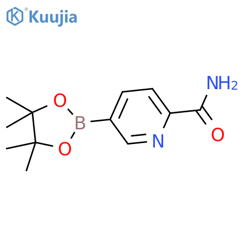 5-(4,4,5,5-Tetramethyl-1,3,2-dioxaborolan-2-yl)picolinamide structure