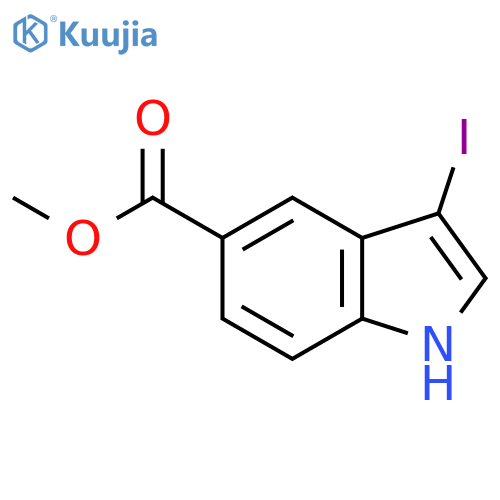 Methyl 3-iodo-1H-indole-5-carboxylate structure