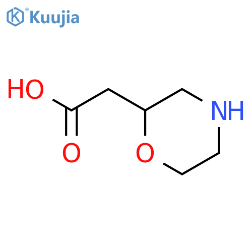 (S)-2-(Morpholin-2-yl)acetic acid structure