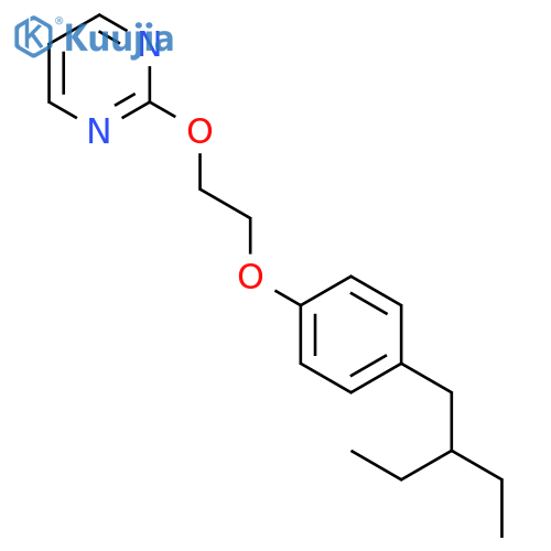 Pyrimidine,2-[2-[4-(2-ethylbutyl)phenoxy]ethoxy]- structure