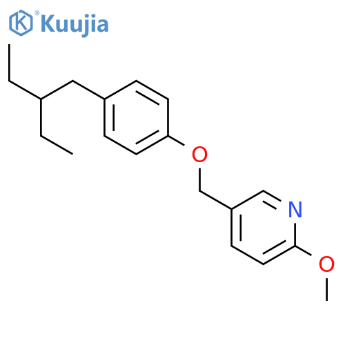Pyridine,5-[[4-(2-ethylbutyl)phenoxy]methyl]-2-methoxy- structure