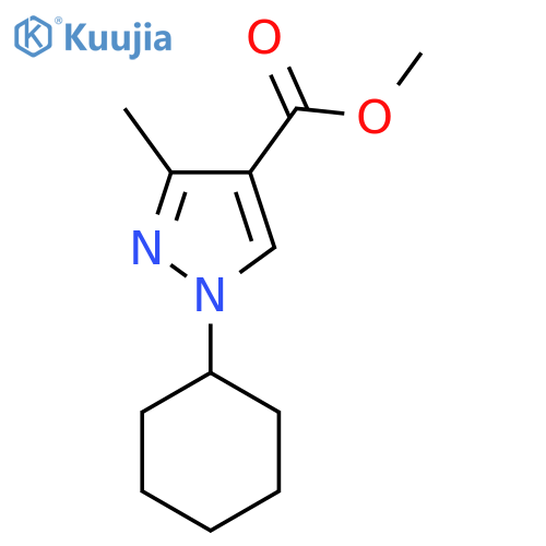 Methyl 1-cyclohexyl-3-methylpyrazole-4-carboxylate structure