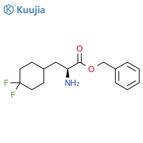 benzyl (2S)-2-amino-3-(4,4-difluorocyclohexyl)propanoate structure