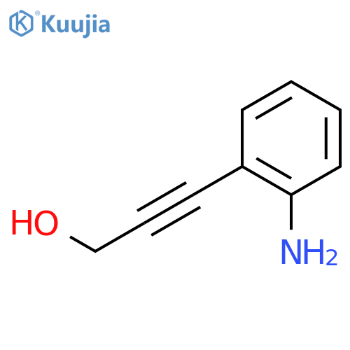 3-(2-aminophenyl)prop-2-yn-1-ol structure