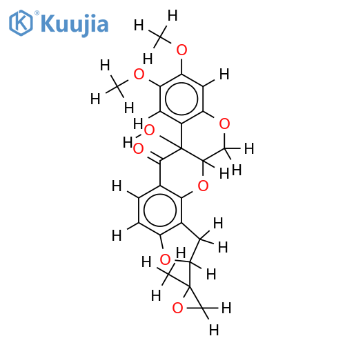 (6'R)-6',7'-epoxy-12abeta-hydroxyrotenone structure
