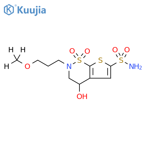 4-Hydroxy-2-(3-(methoxy-D?)propyl)-3,4-dihydro-2H-thieno3,2-e1,2thiazine-6-sulfonamide 1,1-dioxide structure
