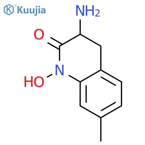 3-Amino-1-hydroxy-7-methyl-3,4-dihydroquinolin-2(1H)-one structure