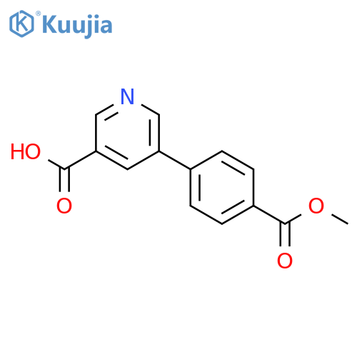 5-(4-methoxycarbonylphenyl)pyridine-3-carboxylic Acid structure