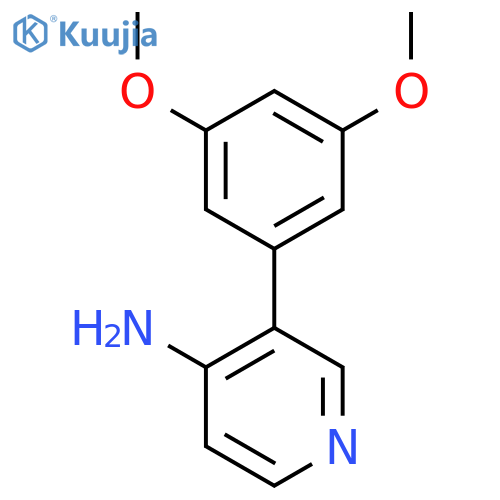3-(3,5-Dimethoxyphenyl)pyridin-4-amine structure