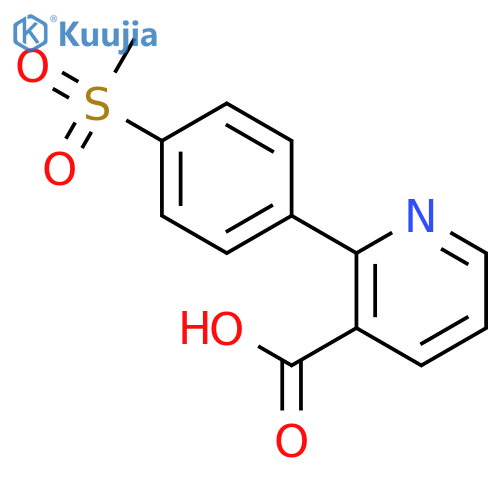 2-(4-Methylsulfonylphenyl)nicotinic acid structure