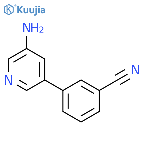 3-(5-Aminopyridin-3-yl)benzonitrile structure
